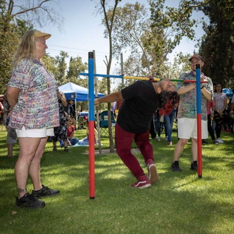 person playing limbo