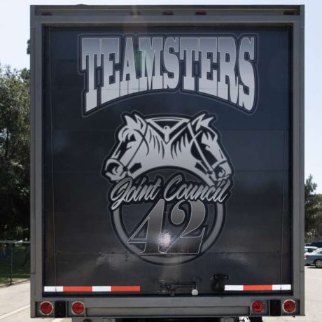 back of teamsters truck