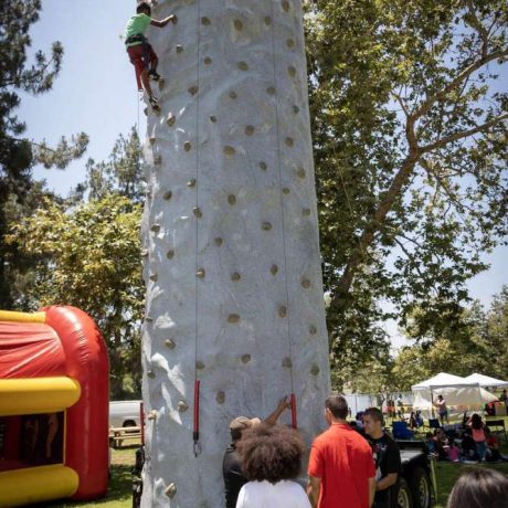 rock climbing wall