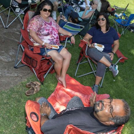 people sitting at park relaxing