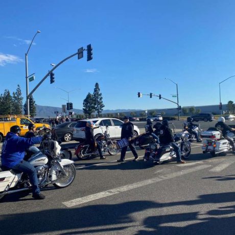 people on motorcycles