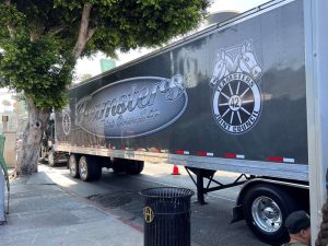 teamsters truck at lgbtq parade