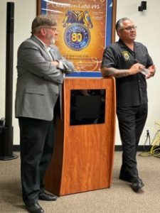 people presenting at award ceremony