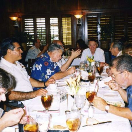 table of people dining